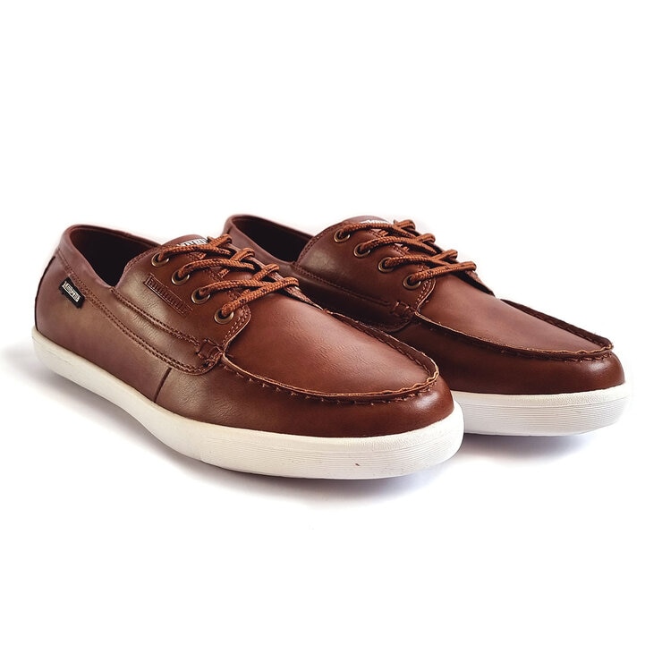Lambretta Men's Vulkan Boat Shoe in Brown Lambretta Men's Vulkan Boat Shoe in Brown