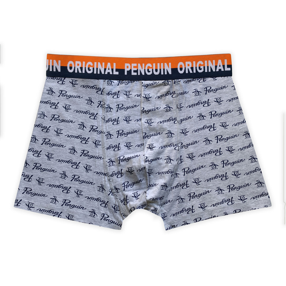 Original Penguin Men's 6 Pack Boxer Shorts in Grey and Navy, 3 Sizes