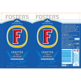 Fosters 440ml Can packaging template