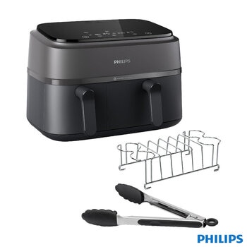 Philips 9L Dual Basket Air Fryer 3000 Series, NA350/03
