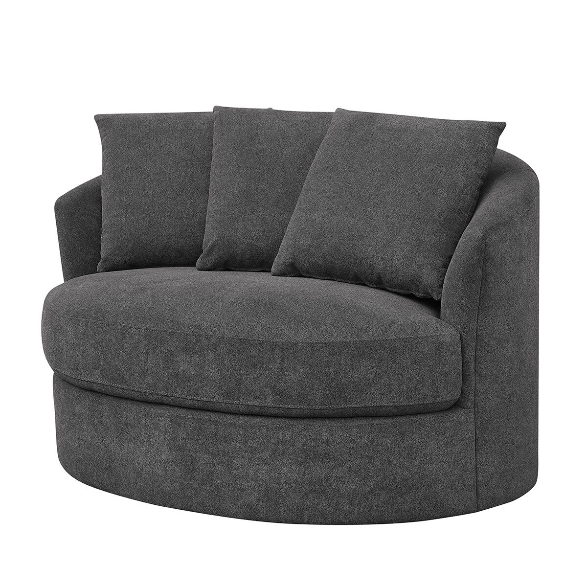 Image of Thomasville Dark Grey Swivel Chair