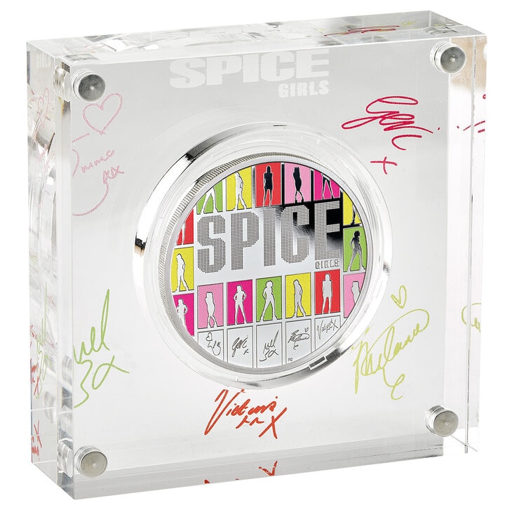The Spice Girls 2026 UK 1oz Silver Proof Colour Coin The Spice Girls 2026 UK 1oz Silver Proof Colour Coin