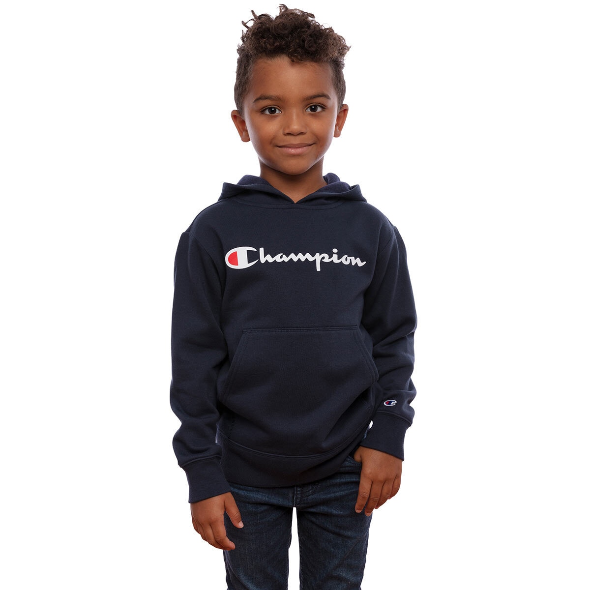 Champion Boys Pullover Hoody in Navy