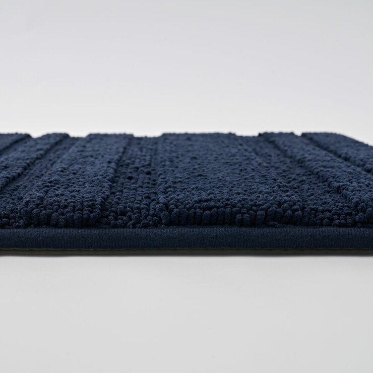 Evergrace Home Chenille Memory Foam Bath Mat in Blue, 61 x 91 cm