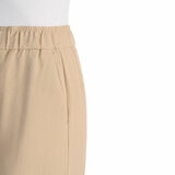 Hilary Radley Crinkle Wide Leg Pant in Beige