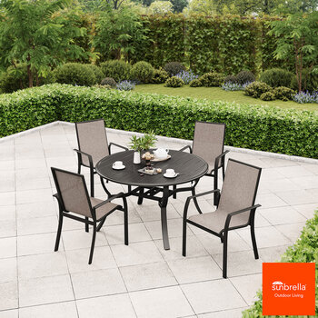 Sunvilla 5 Piece Sling Dining Patio Set + Cover