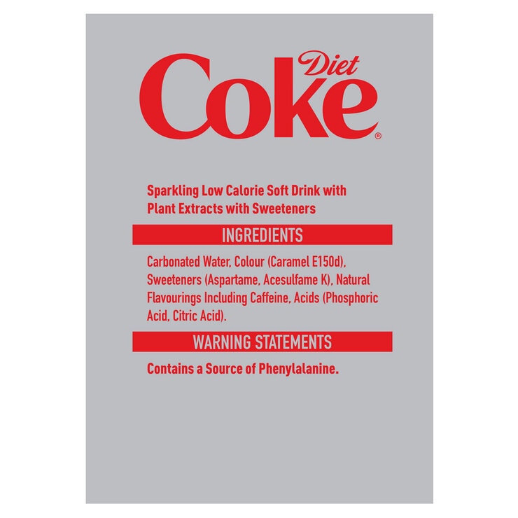 Diet Coke PMP £1.40, 12 x 500ml