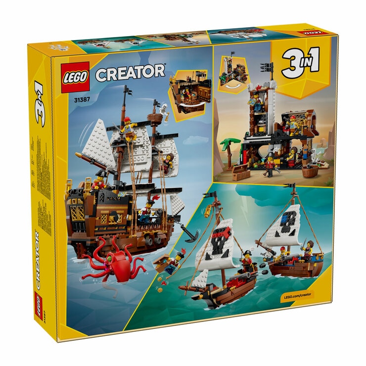 LEGO Creator 3-in-1 Iconic Pirate Ship - Model 31387 (9+ Years) LEGO Creator 3-in-1 Iconic Pirate Ship - Model 31387 (9+ Years)