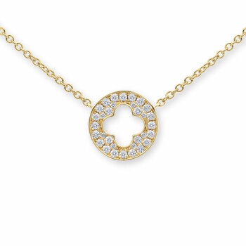 0.24ctw Round Brilliant Cut Diamond Necklace, 14ct Yellow Gold