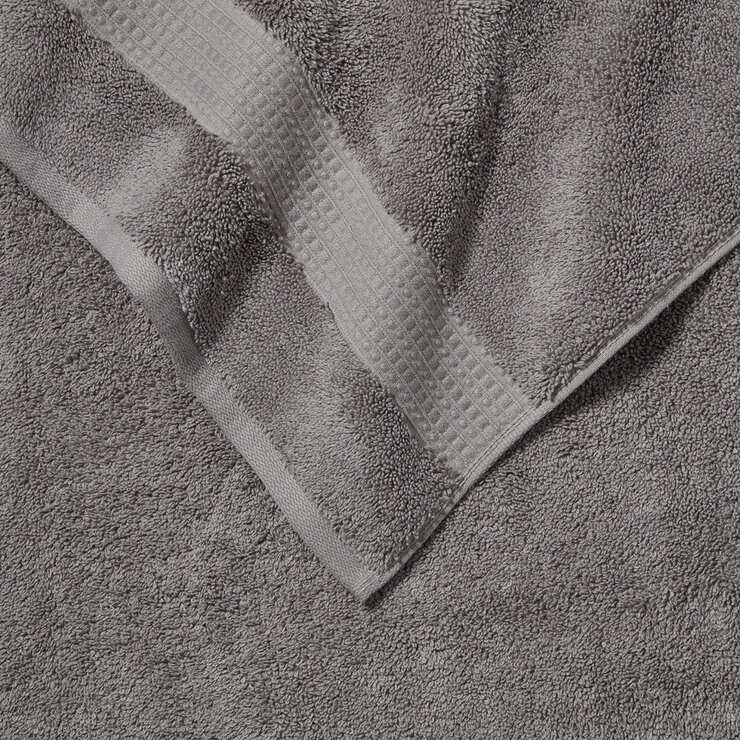 Grandeur 100% Cotton Grey Hand Towel, 2 Pack