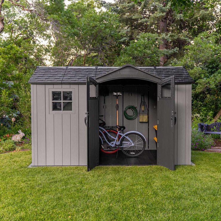 Lifetime 12ft x 7ft (3.5 x 2.1m) Side Entry Storage Shed - Model 60430U