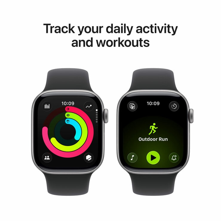 Buy Apple Watch Series 11 GPS + Cellular, 46mm Space Grey Aluminium Case with Black Sport Band - S/M, MFC94MP/A at costco.co.uk