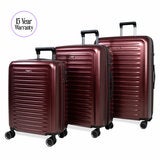 Rock Legacy Hardshell Suitcase 3pc set in Burgundy