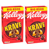 Kellogg's Krave Chocolate Hazelnut Flavour, 2 x 850g 