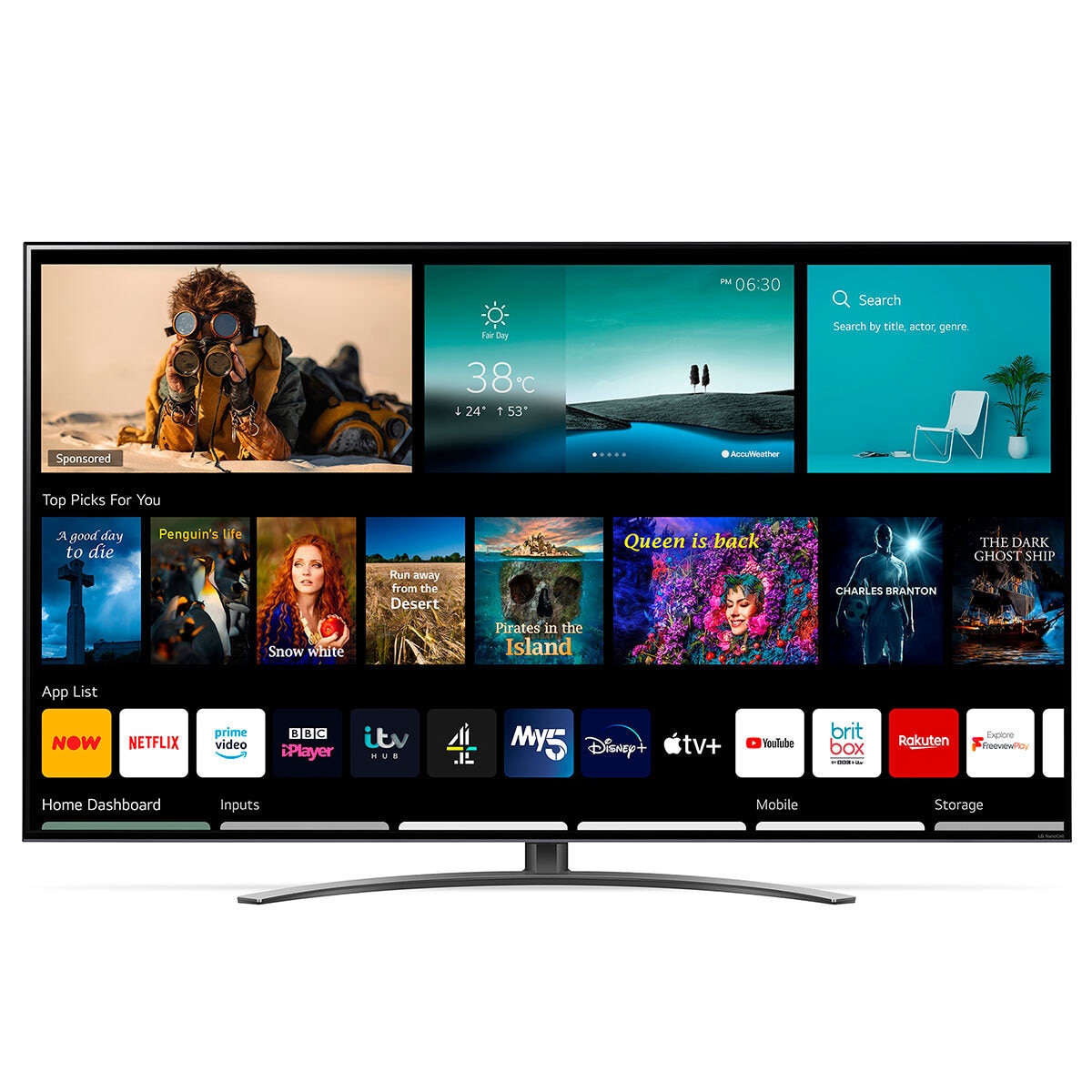 LG 75NANO916PA 75 Inch NanoCell 4K Ultra HD Smart TV Costco UK
