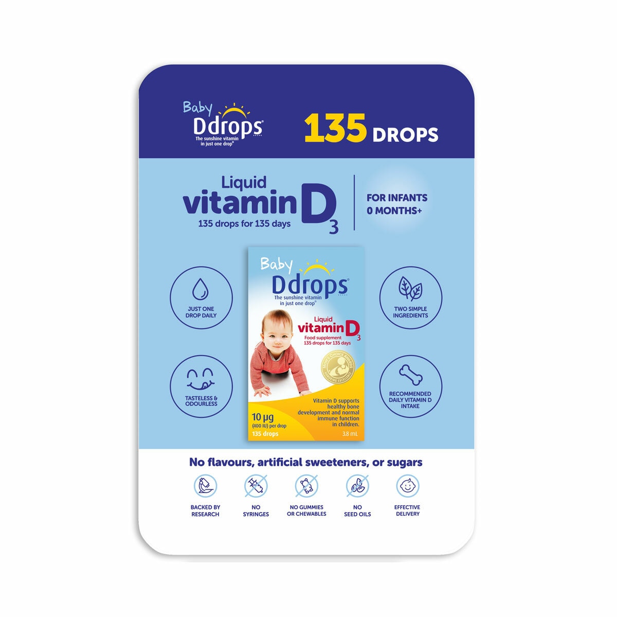 Baby D Drops, 10mcg 135 Drops