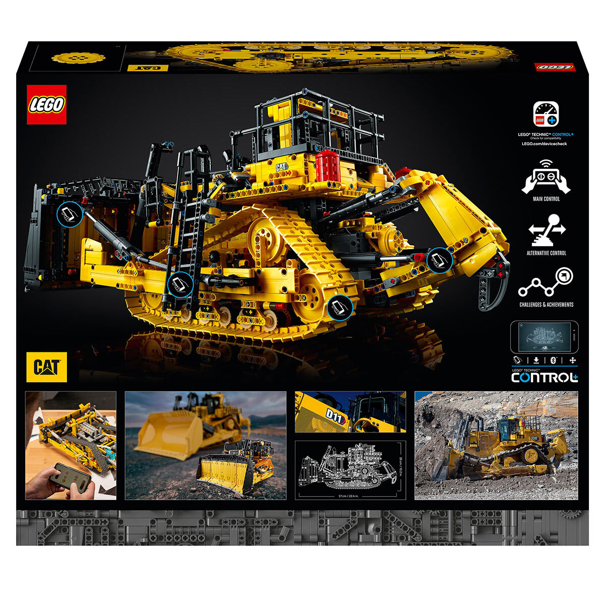 Buy LEGO Technic CAT Bulldozer Back of Box Image at Costco.co.uk