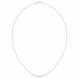 1.00ctw Round Brilliant Cut Diamond Necklace,14ct White Gold