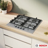 Bosch Series 6, PCP6A5I90, Enamel Gas Hob in Black