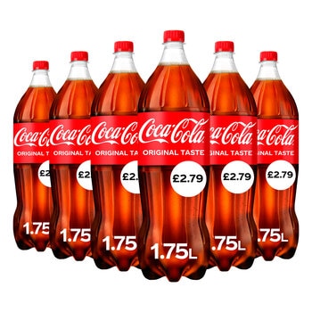 Coca Cola PMP £2.79, 6 x 1.75L