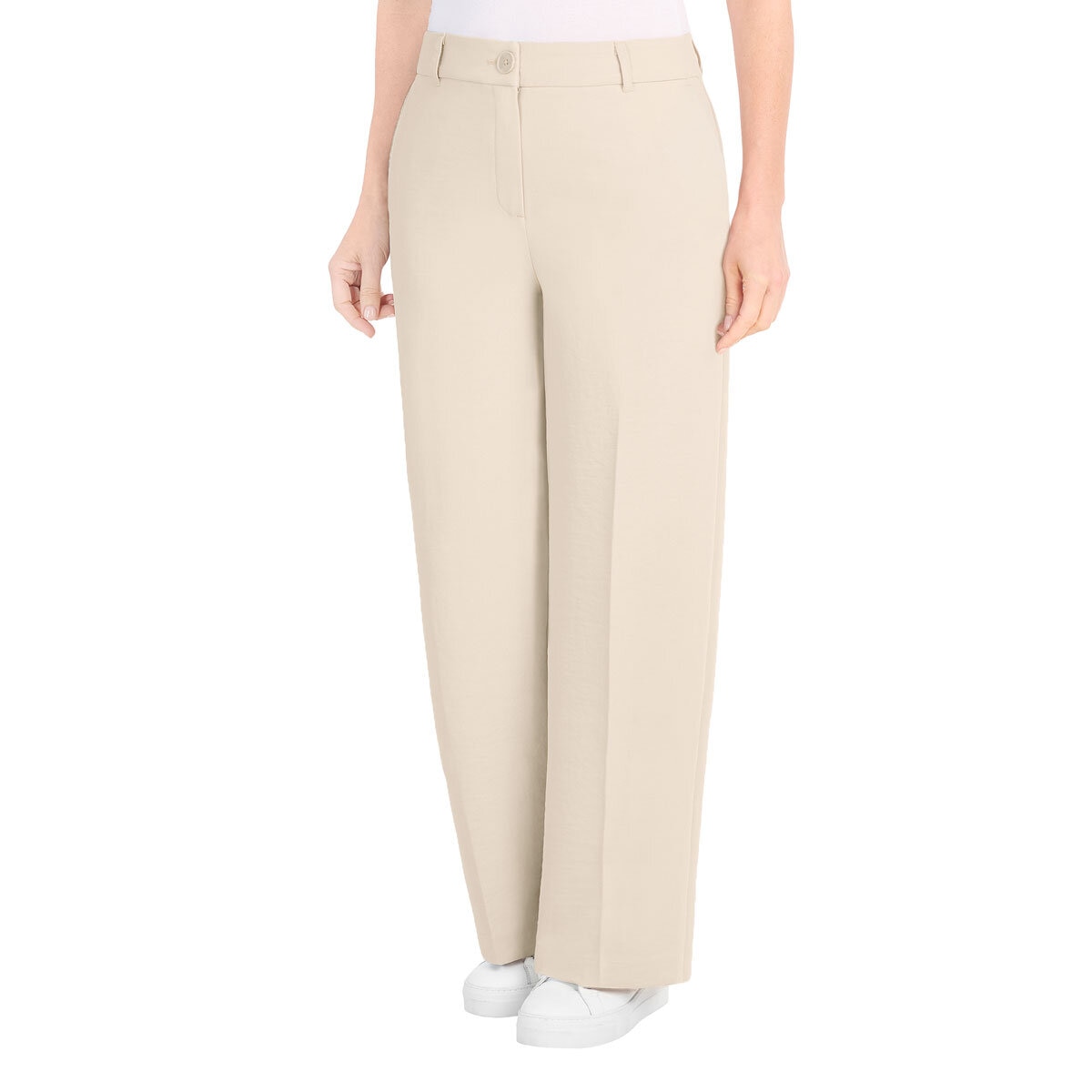 Dalia Ladies Pleated Crepe Wide Leg Pant