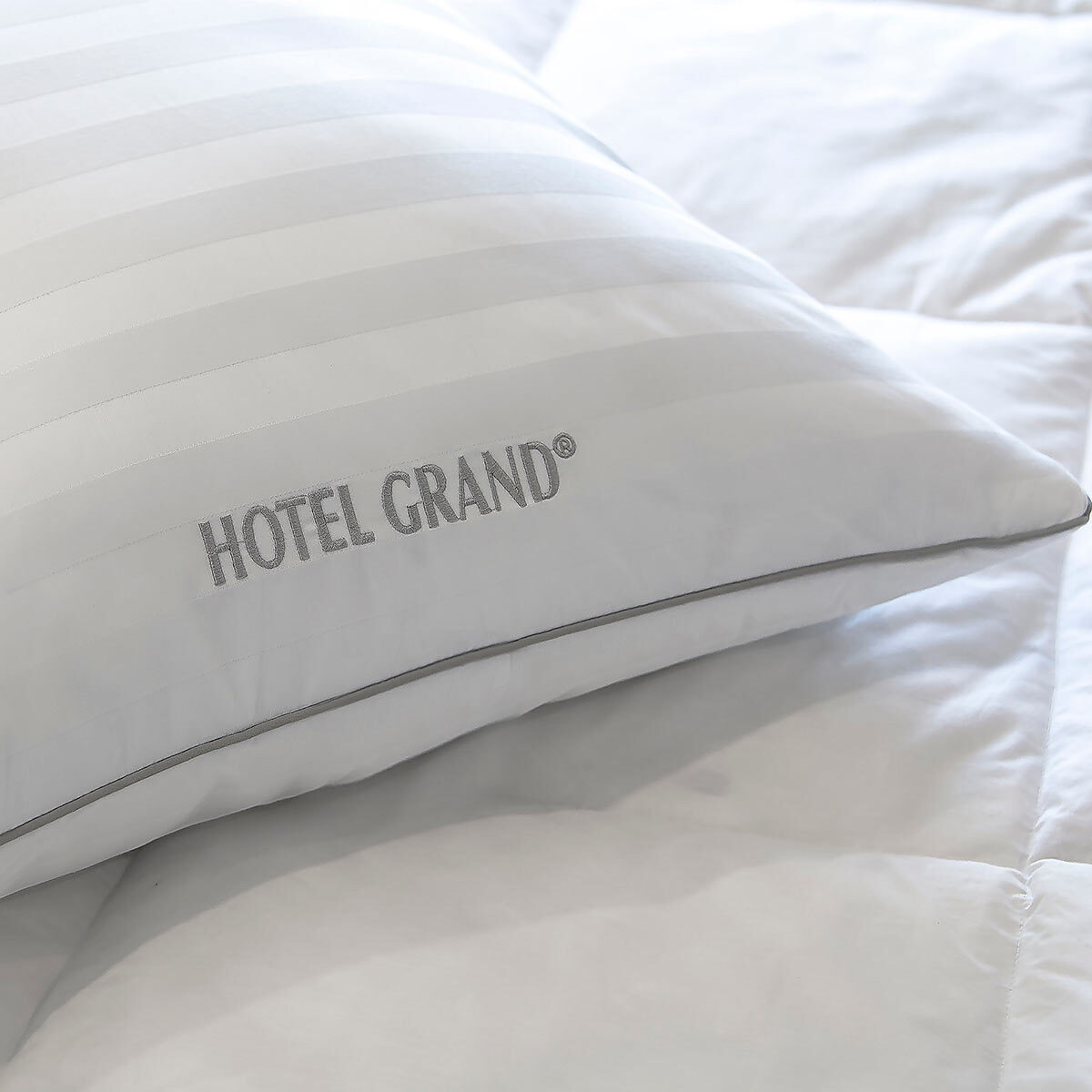 Image of Hotel Grand Down Roll Jumbo Pillow, 2 Pack