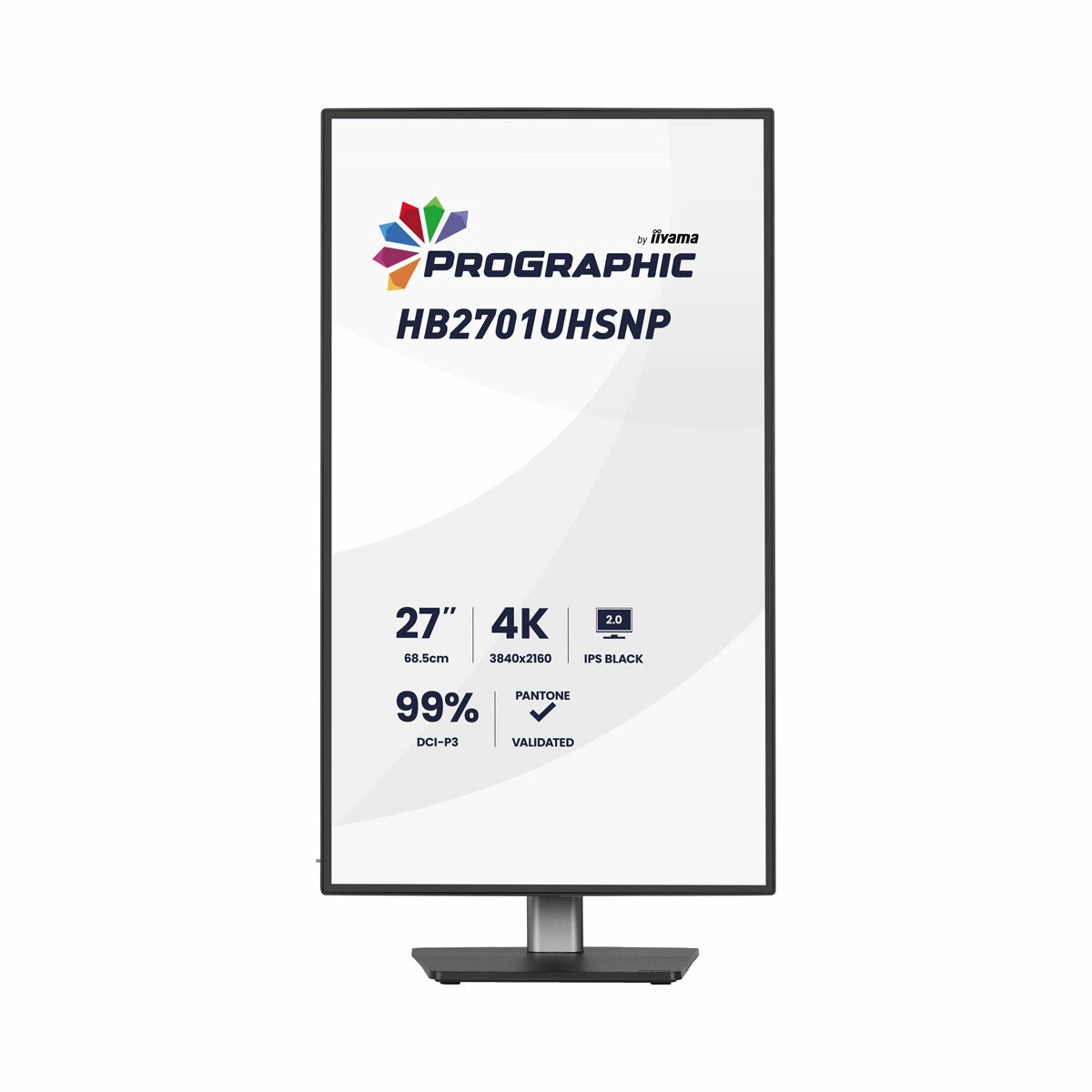 iiyama Prographic, 27 Inch, 4k UHD, IPS Monitor, HB2701UHSNP-B1