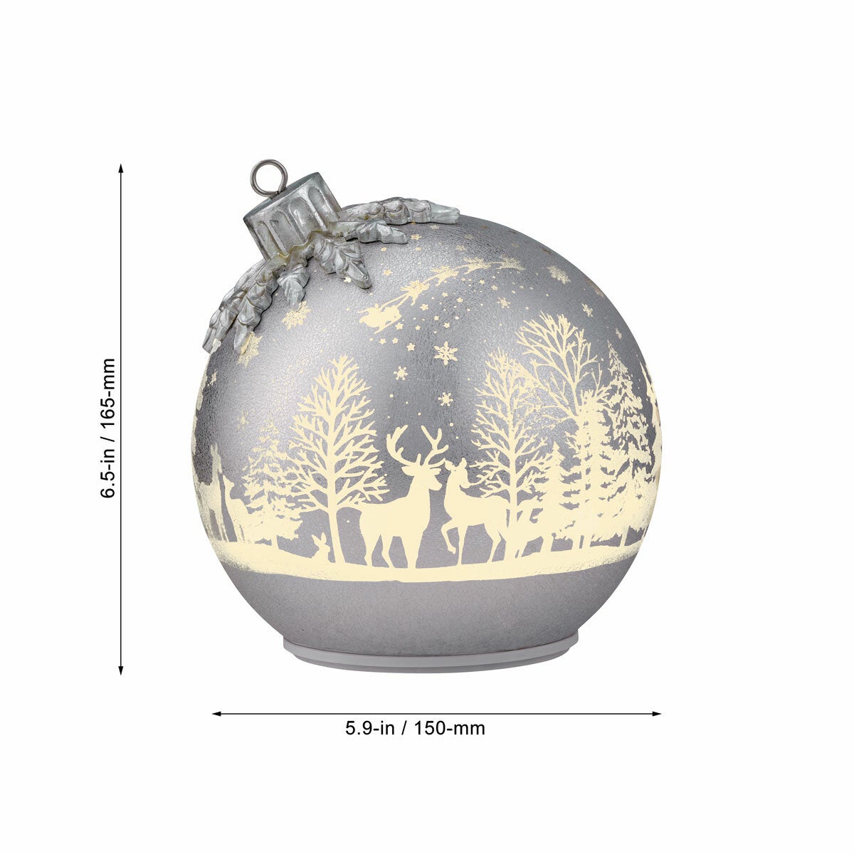 Glass Rotating Balls Assortment- Set of 2