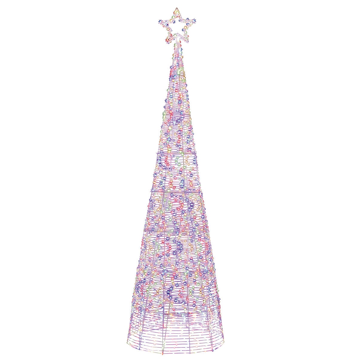 10ft (3m) LED Colour Changing Cone Tree with 2000 LED lights