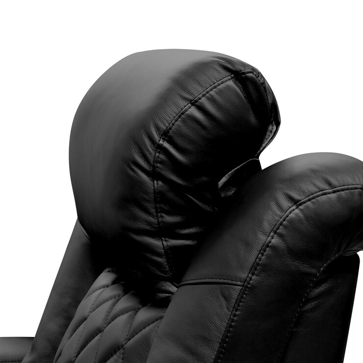 Valencia Tuscany Black Leather Power Reclining Home Theatre Chair Valencia Tuscany Black Leather Power Reclining Home Theatre Chair