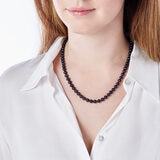 Black Pearl Necklace, 18ct Yellow Gold