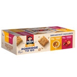 Quaker Oats Porridge To Go Breakfast Squares Variety Pack, 18 x 55g