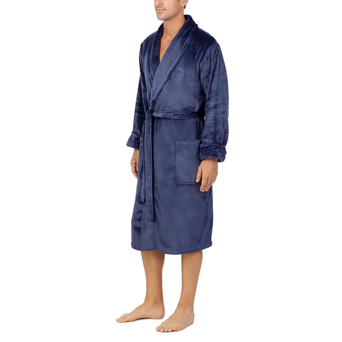 Tommy Bahama Men's Plush Robe in Navy 