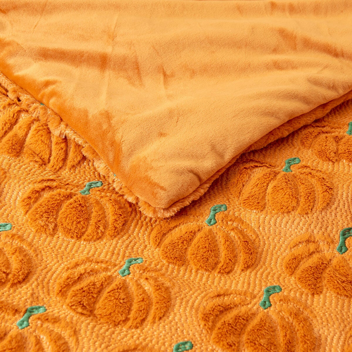 Ashford Home Embroidered Pumpkin Halloween Throw, 152 x 178 cm Ashford Home Embroidered Pumpkin Halloween Throw, 152 x 178 cm