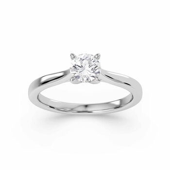 0.50ct Brilliant Cut Diamond Solitaire Ring, Platinum