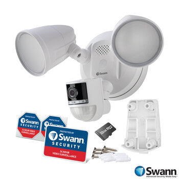  Swann 4K Wi-Fi Floodlight Camera with Motion Activated Security Camera SWIFI-4KFLOCAM