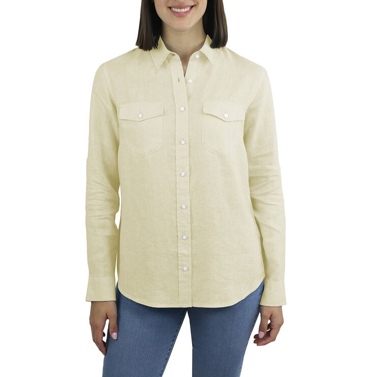 Jachs Ladies Linen Long Sleeve Shirt Jachs Ladies Linen Long Sleeve Shirt