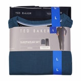 Ted Baker Mens Long Sleeve Lounge Set in Teal & Navy