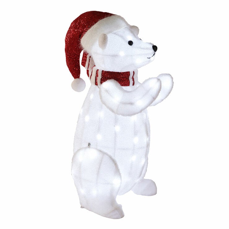Outdoor Lit Polar Bears - Pack Of 2 Outdoor Lit Polar Bears - Pack Of 2