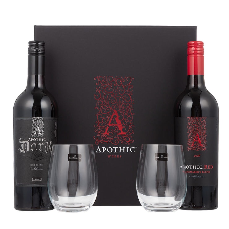 Apothic Red Wine Gift Pack, 2 x 75cl with 2 Tumblers Costco UK