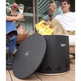 Eco Fuego Steel Fire Pit Bundle + Cover