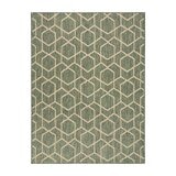 Nourison Horizon Geometric Indoor / Outdoor Rug in 2 Sizes, Green