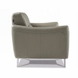 Nicoletti Jupiter Grey Leather Armchair