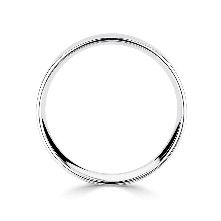 5.0mm Basic Light Court Wedding band. 18ct White Gold 5.0mm Basic Light Court Wedding band. 18ct White Gold