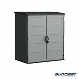 Suncast 5ft 8" x 3ft 6" (1.7 x 1.1m) 3,000 Litre Vertical Storage Shed with Shelves and Tool Hooks