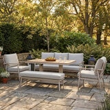 Bramblecrest Wisely 5 Piece Deep Seating Patio Set with Height Adjustable Table