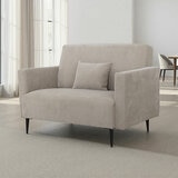 MOONAP Monroe Beige Fabric Loveseat