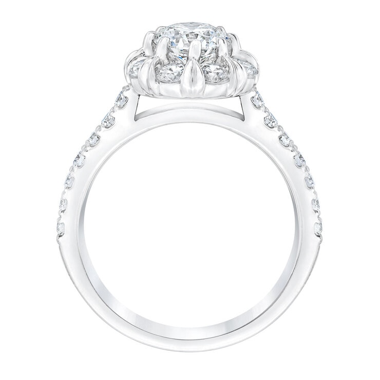 2.00ctw Round Brilliant Cut Diamond Ring,14ct White Gold