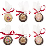 Cocoba Belgian Chocolate Christmas Baubles, 6 x 100g