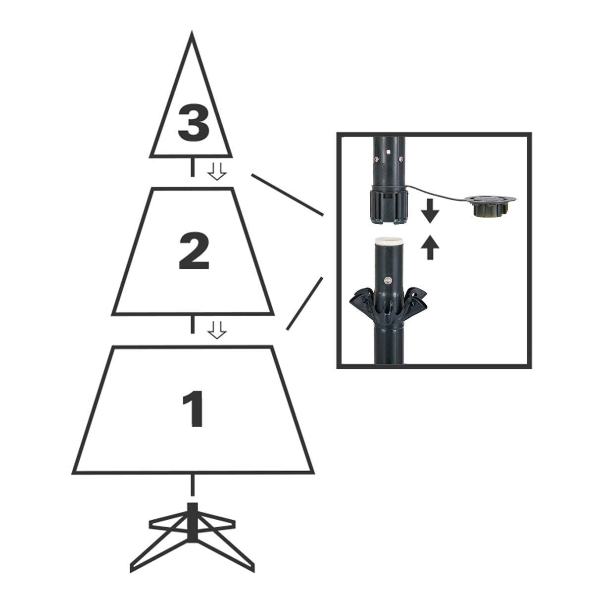 Buy 6.5' Pre-Lit Micro Dot LED Tree Steps Image at Costco.co.uk